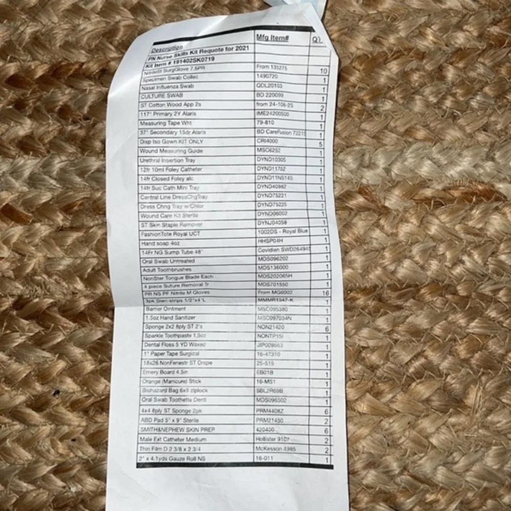 Nursing school practice equipment lot with duffel bag - Picture 2 of 4